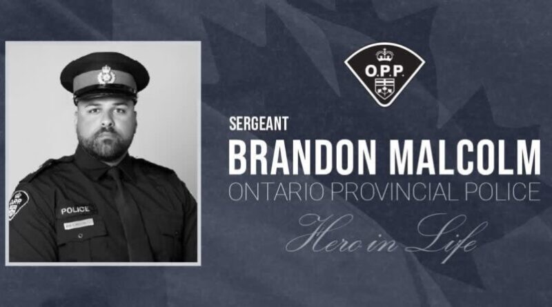 Sergeant Brandon Malcolm Motorcycle Crash Cobourg, ON Death: Ontario Provincial Police Officer Killed in Line-of-Duty